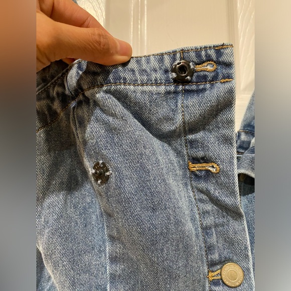 Custom Habitual Denim Buttoned Down Dress SzS - Picture 5 of 12